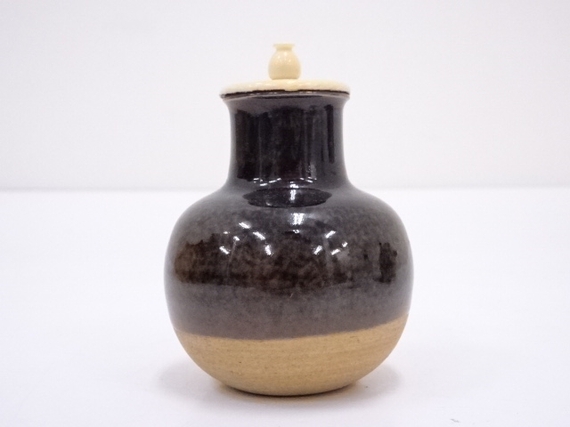 瀬戸腰白茶壷です。#骨董　#茶道具 道具 ] - 道具 加藤唐三郎造 古瀬戸丸壷茶入 □z | ネットショップ圭
